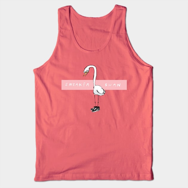 Sneaker Swan Tank Top by bransonreese